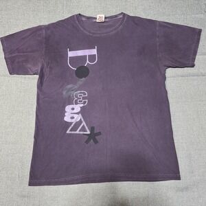 Bodega Shirt Mens Large Purple Vertical Logo Graphic Tee Streetwear Back Print